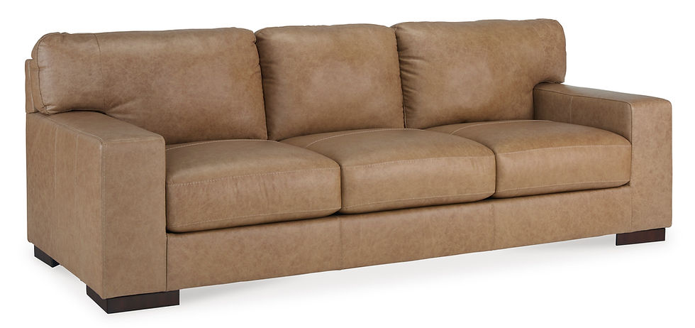 Thumbnail: Lombardia Sofa Top Grain Leather in Brown Color 5730238