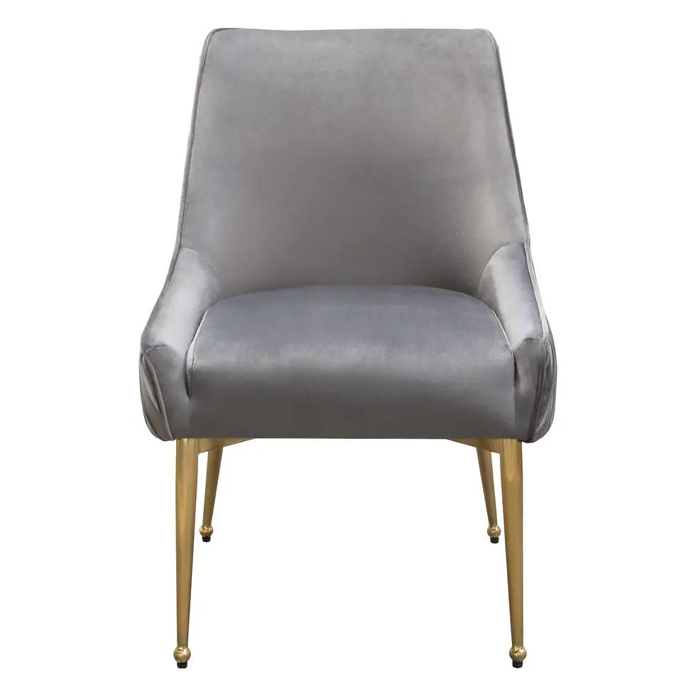 Thumbnail: Quinn Grey Velvet/Gold Chair Mirage by Dimond Sofa