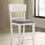 Thumbnail: Transitional White/Gray Fabric Counter Ht. Side Chair STACIE CM3733WG-PC