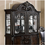 Thumbnail: Traditional Walnut Glass Hutch & Buffet LOMBARDY CM3146HB FOA