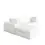 Thumbnail: Diamond Sofa Muse White 4pc Modular Reversible Chaise Sectional