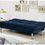 Thumbnail: SARATOGA FOA  CM2902NV Contemporary Navy Microfiber Futon