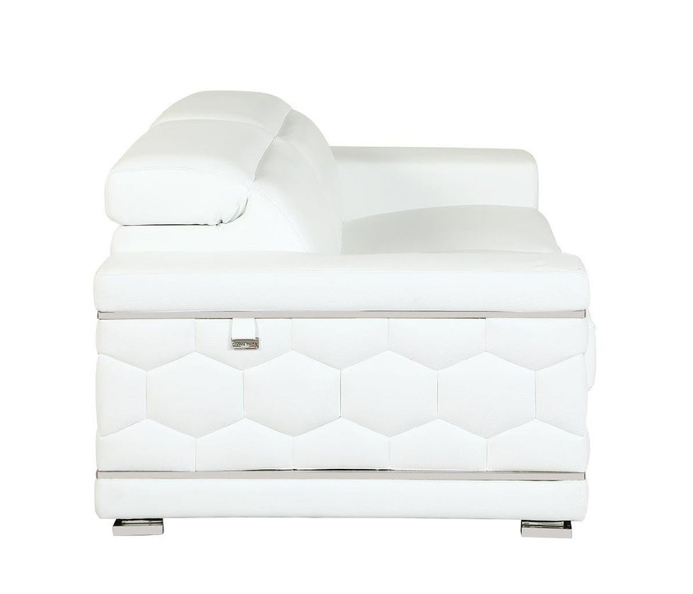 Thumbnail: White Italian Leather Sofa 692GU Contemporary