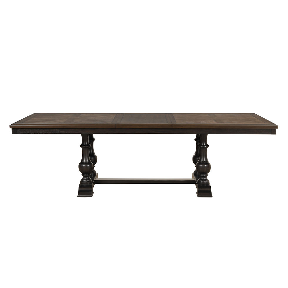 Thumbnail: Brown Dining Table w/Self-Storing Extension 5703-1 Stonington