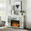 Thumbnail: Mirrored Glam Fireplace LED Noralie 90872