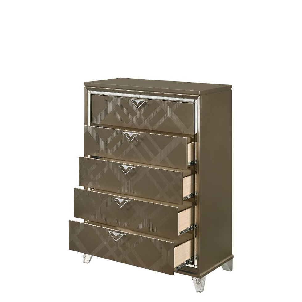 Thumbnail: Skylar 25326 Glam, Contemporary Dark Champagne Chest by Acme