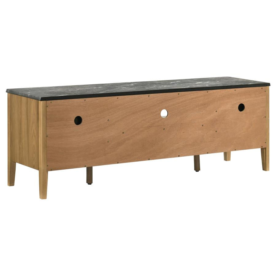 Thumbnail: Bradley 63-inch 2-Door SmartTop TV Stand Grey and Natural