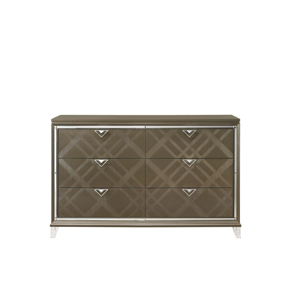Thumbnail: Skylar 25323 Glam, Contemporary Dark Champagne Dresser by Acme