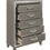 Thumbnail: Tamsin 1616-9 Glamour Silver Gray Metallic Chest by Homelegance