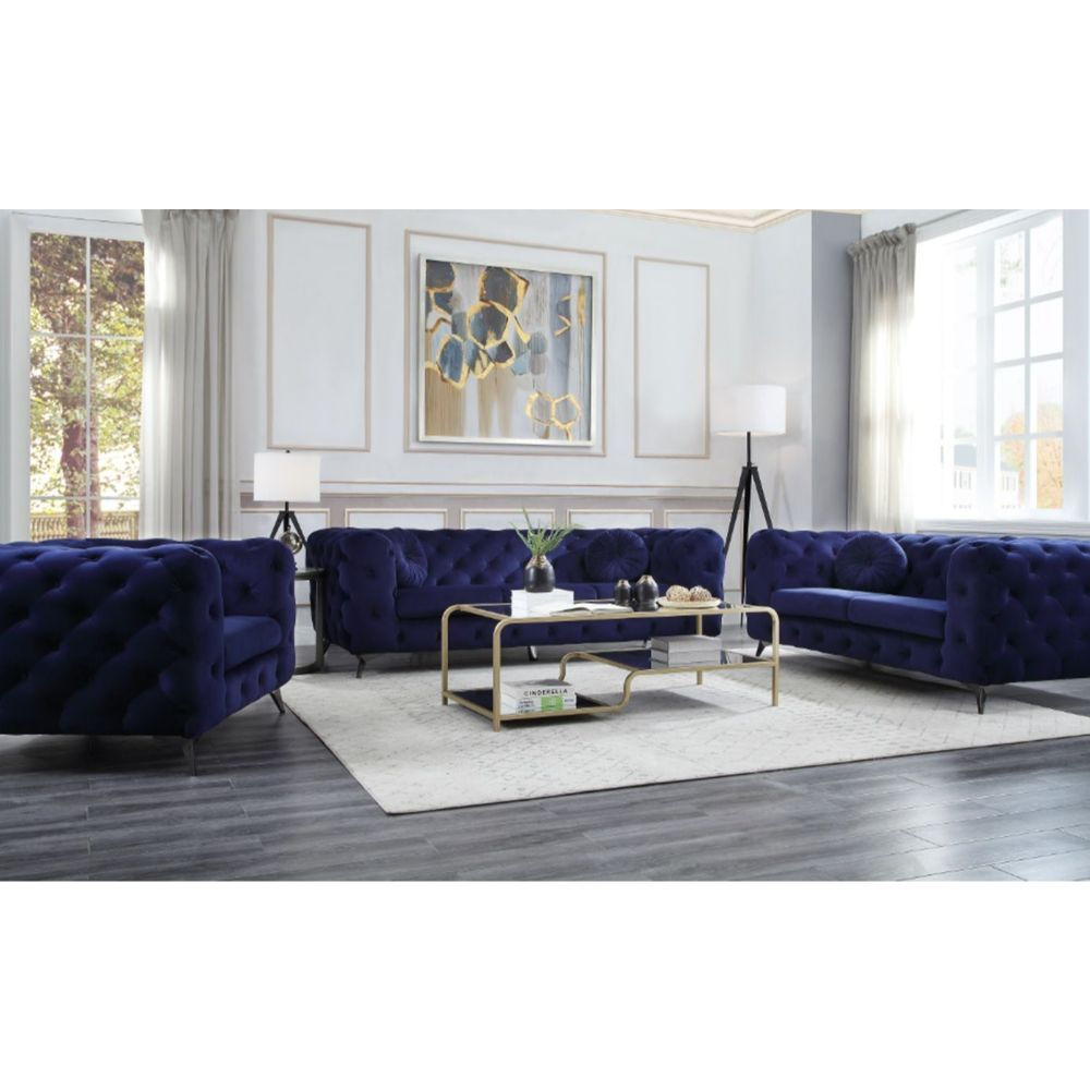 Atronia 2200315 Sofa Blue Fabric by Acme