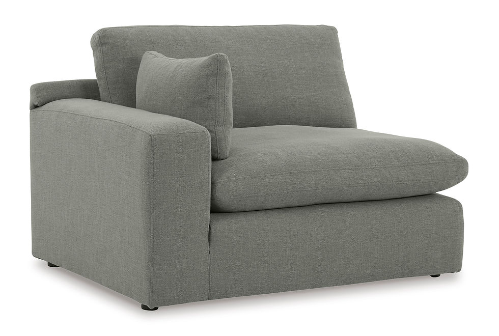 Thumbnail: Grey Modular 5pc Sectional Polyester Elyza