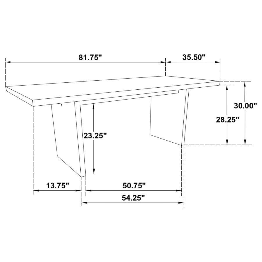 Thumbnail: Decker 82-inch Rectangular Wood Dining Table Natural Oak