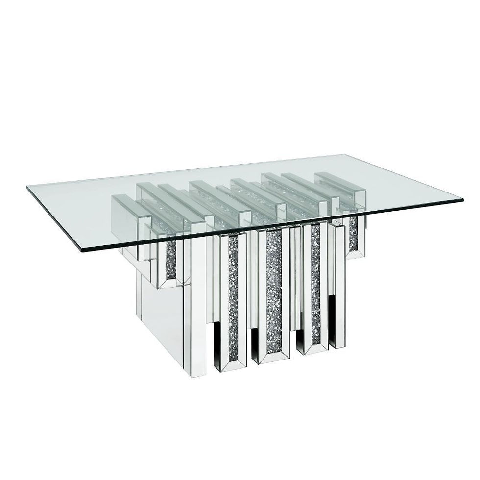 Thumbnail: Noralie 88000 Glam Mirror, Glass Coffee by Acme