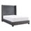 Thumbnail: Glenbury 1547 Grey Velvet Platform Bed by Homelegance