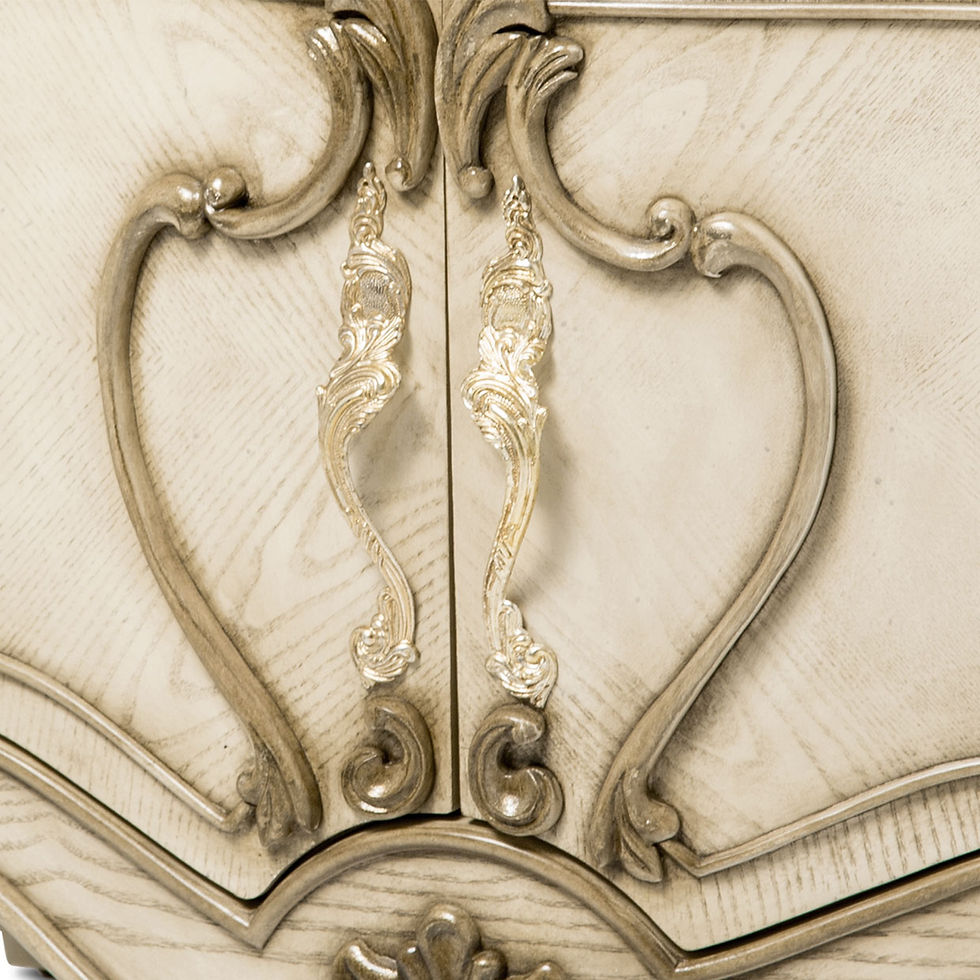 Thumbnail: PLATINE DE ROYALE CHAMPAGNE NIGHTSTAND AMINI