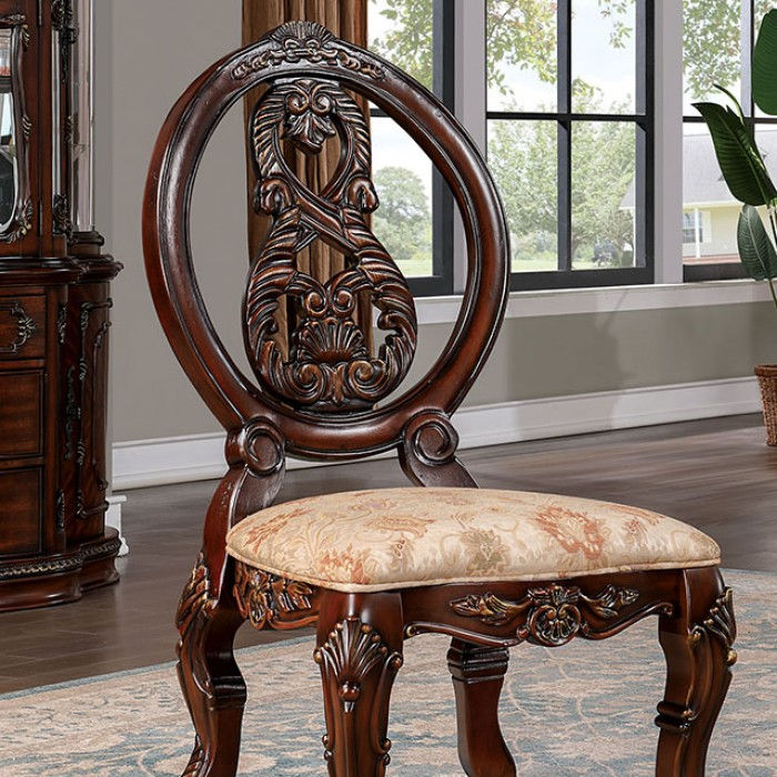 Thumbnail: NORMANDY DINING TABLE CM3145T BROWN CHERRY by Furniture of America