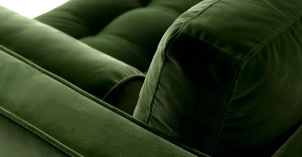 Thumbnail: ROMA SOFA IN GREEN VELVET by PRIMITVE