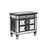 Thumbnail: Varian II BD00585 Black Velvet & BLACK & Sliver FINISH Night Stand by Acme