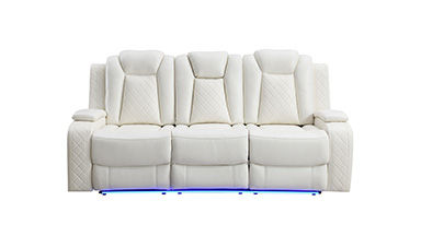 Thumbnail: White Power Reclining Sofa Orion