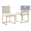 Thumbnail: Cream Velvet with Gold Base Dining Chair J024