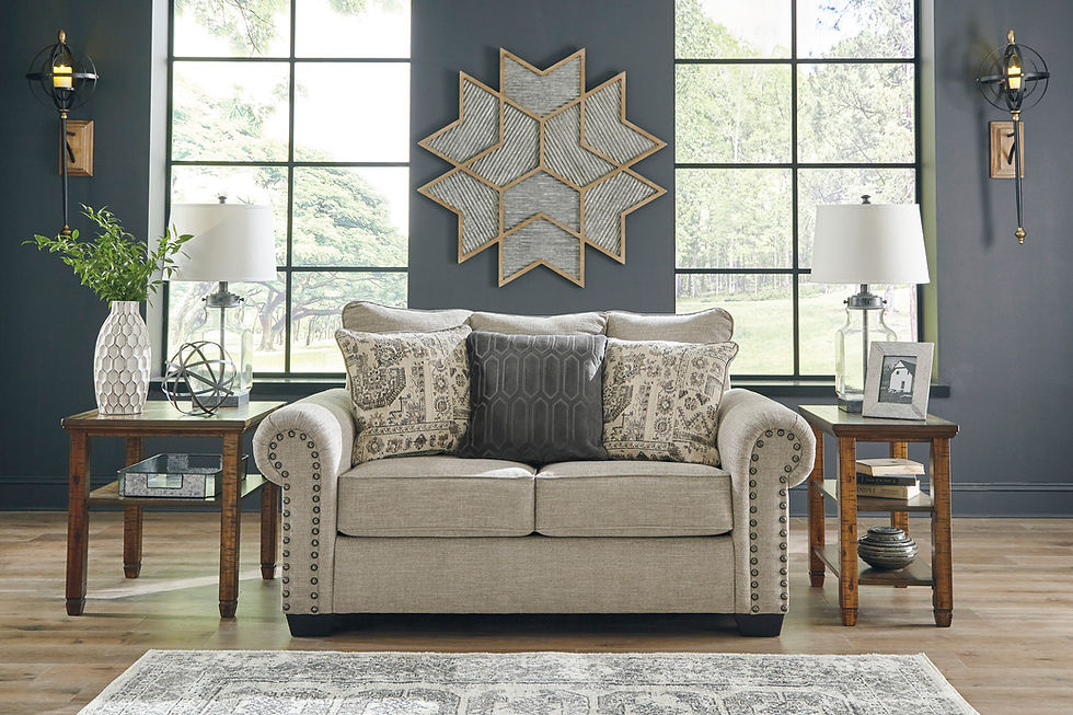 Thumbnail: Zarina 9770438 Jute Fabric Sofa by Ashley