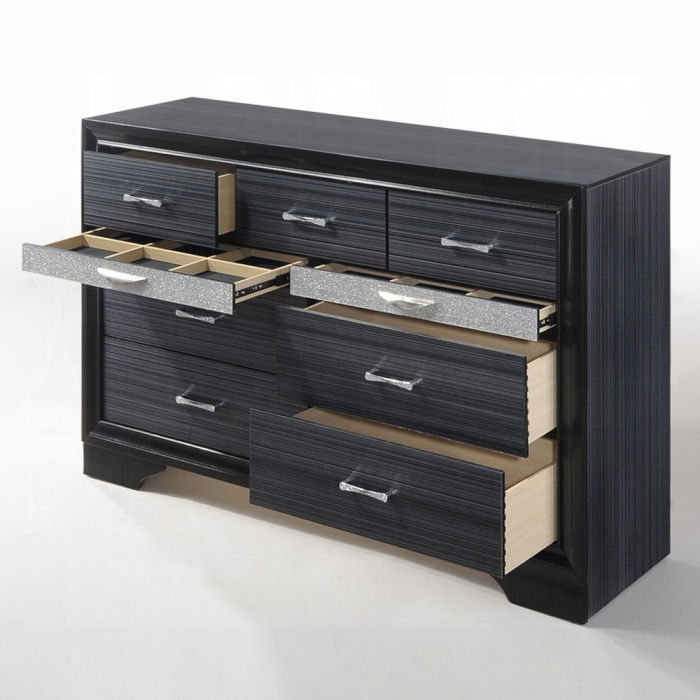 Thumbnail: Acme Naima Black Bed w/ Storage 25900