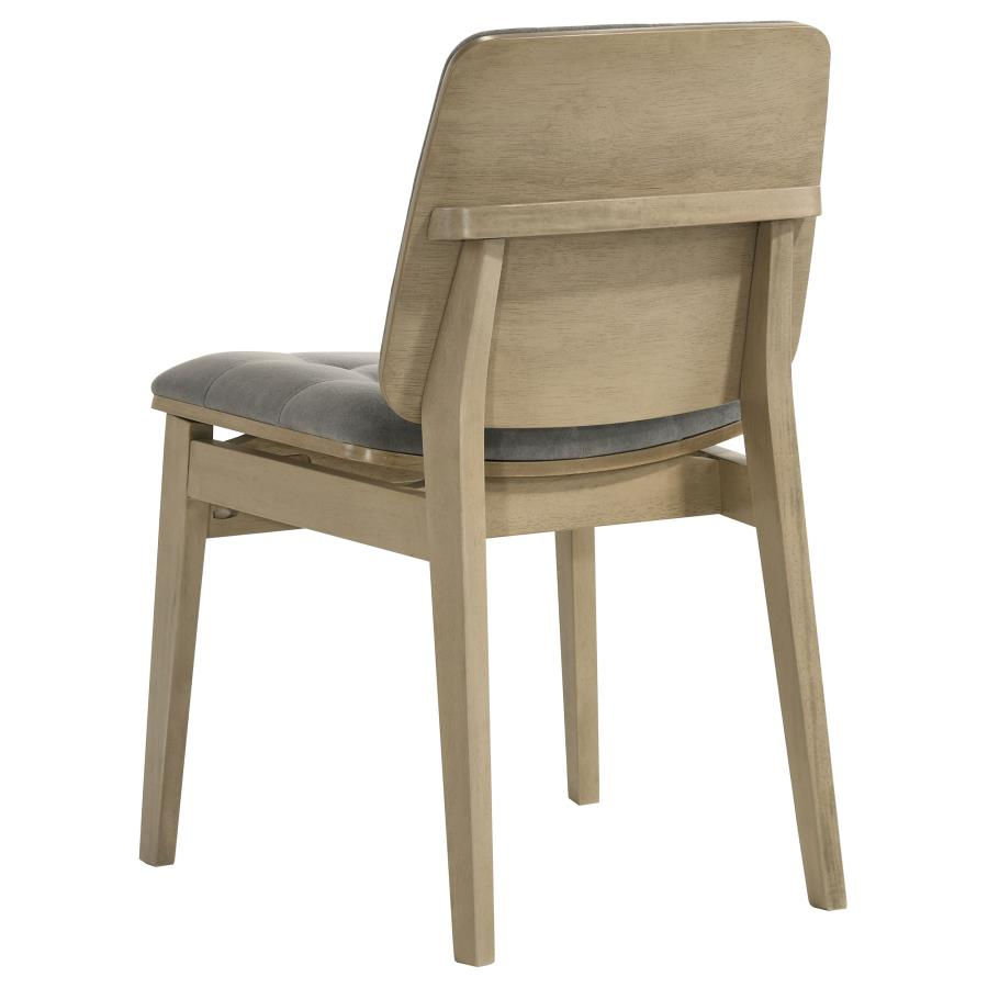 Thumbnail: Redbridge Decker Upholstered Side Chair Grey and Natural Oak