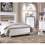 Thumbnail: Contemporary White Leatherette Bed BRACHIUM CM7977WH