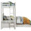 Thumbnail: Celerina WEATHERED WHITE FINISH Bed & Twin Loft Bed