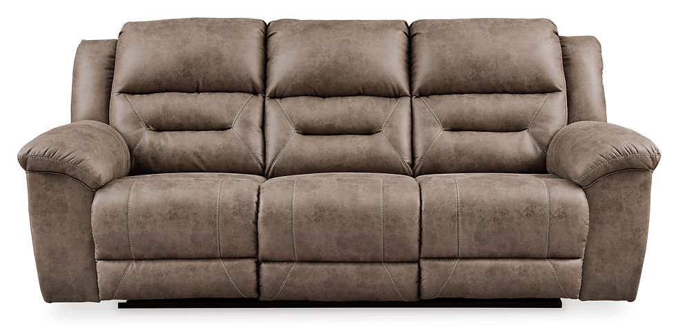 Thumbnail: Microfiber Reclining Power Sofa Stoneland 3990587