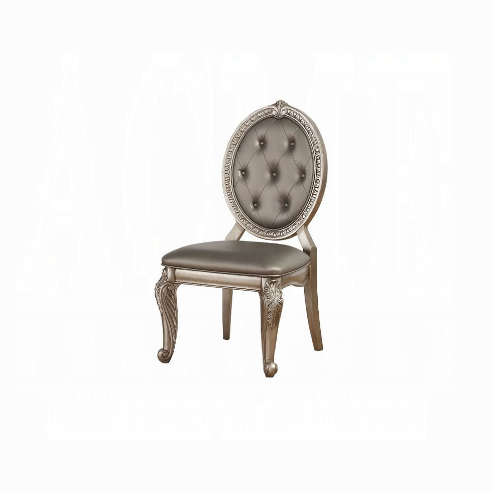Thumbnail: Northville 66915 Antique Champagne Finish Round Table Acme