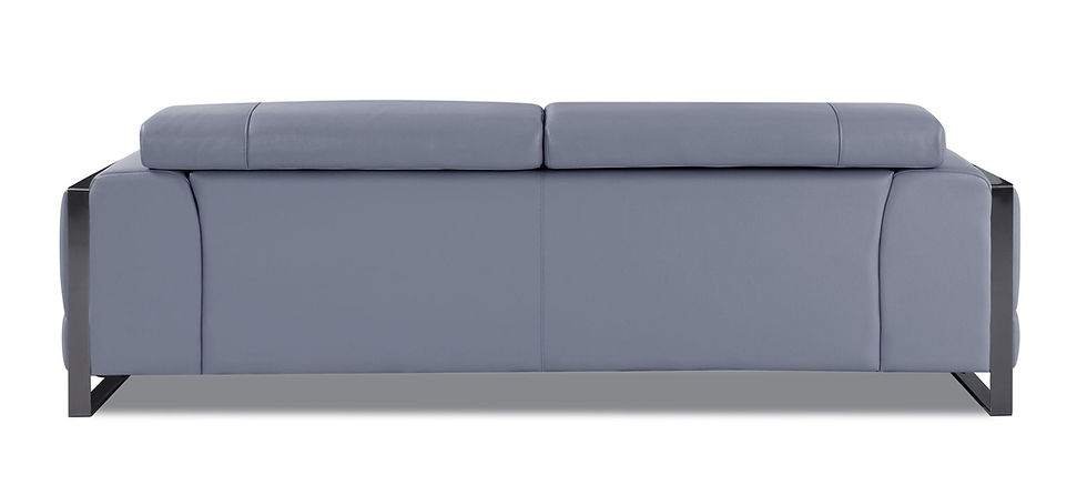 Thumbnail: Italian Leather Light Blue Sofa Modern 903GU