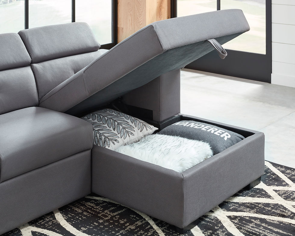 Thumbnail: Salado Contemporary Gray Sectional Sleeper By Ashely Furniture