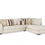 Thumbnail: Foa ULVERSTON Transitional Beige/Brown Boucle Sectional