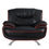 Thumbnail: Modern Black/Red Leather Chair 405GU