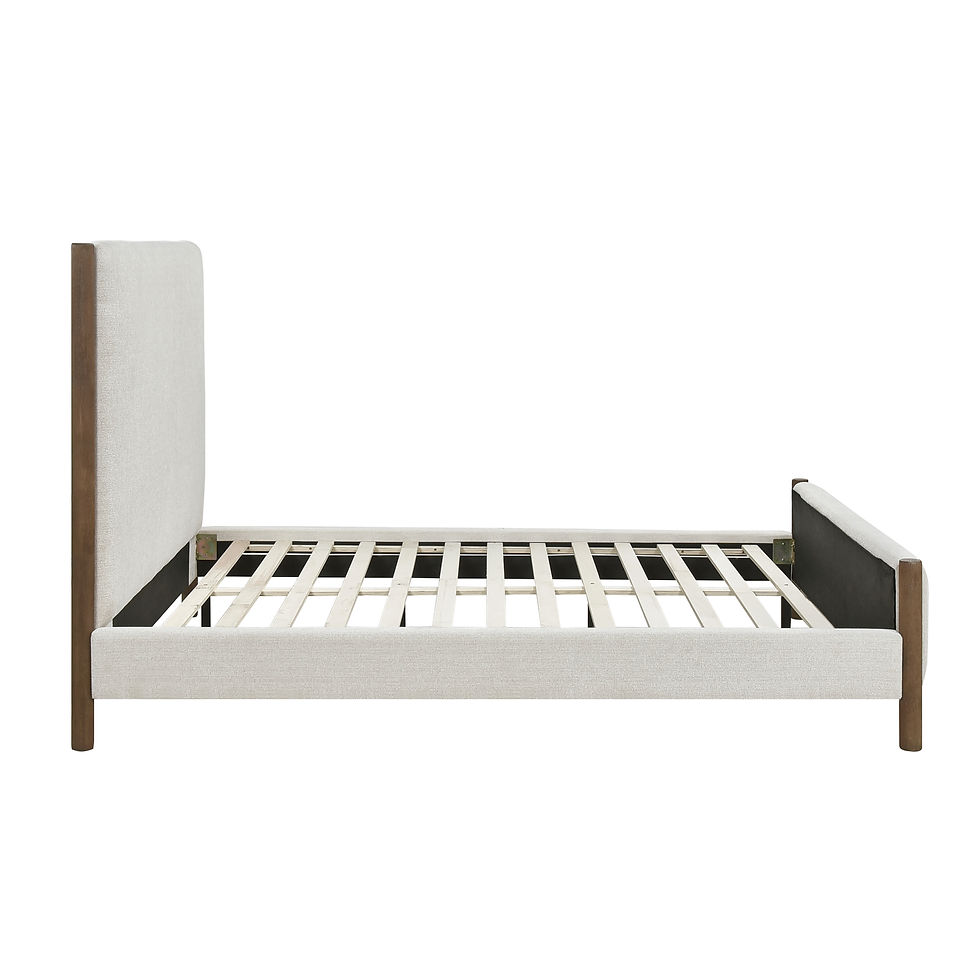 Thumbnail: Homelegance 1587 Caramel oak finish Chenille fabric Bed