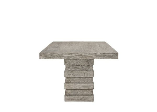 Thumbnail: Faustine Salvaged Light Oak Dining Table 77185