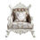 Thumbnail: Living Room Chair Victorian Fabric & Antique White Finish Vanaheim LV00805