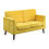 Thumbnail: Yellow Loveseat 9338YW-2 Tolley Velvet Mid Century