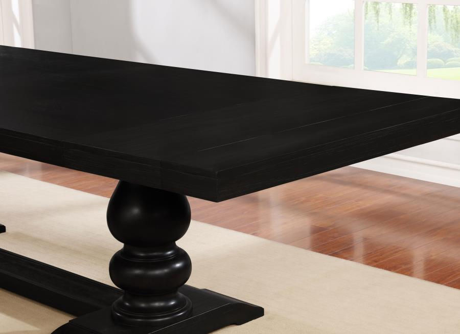 Thumbnail: Phelps Rectangular Dining Table Antique Noir 121231