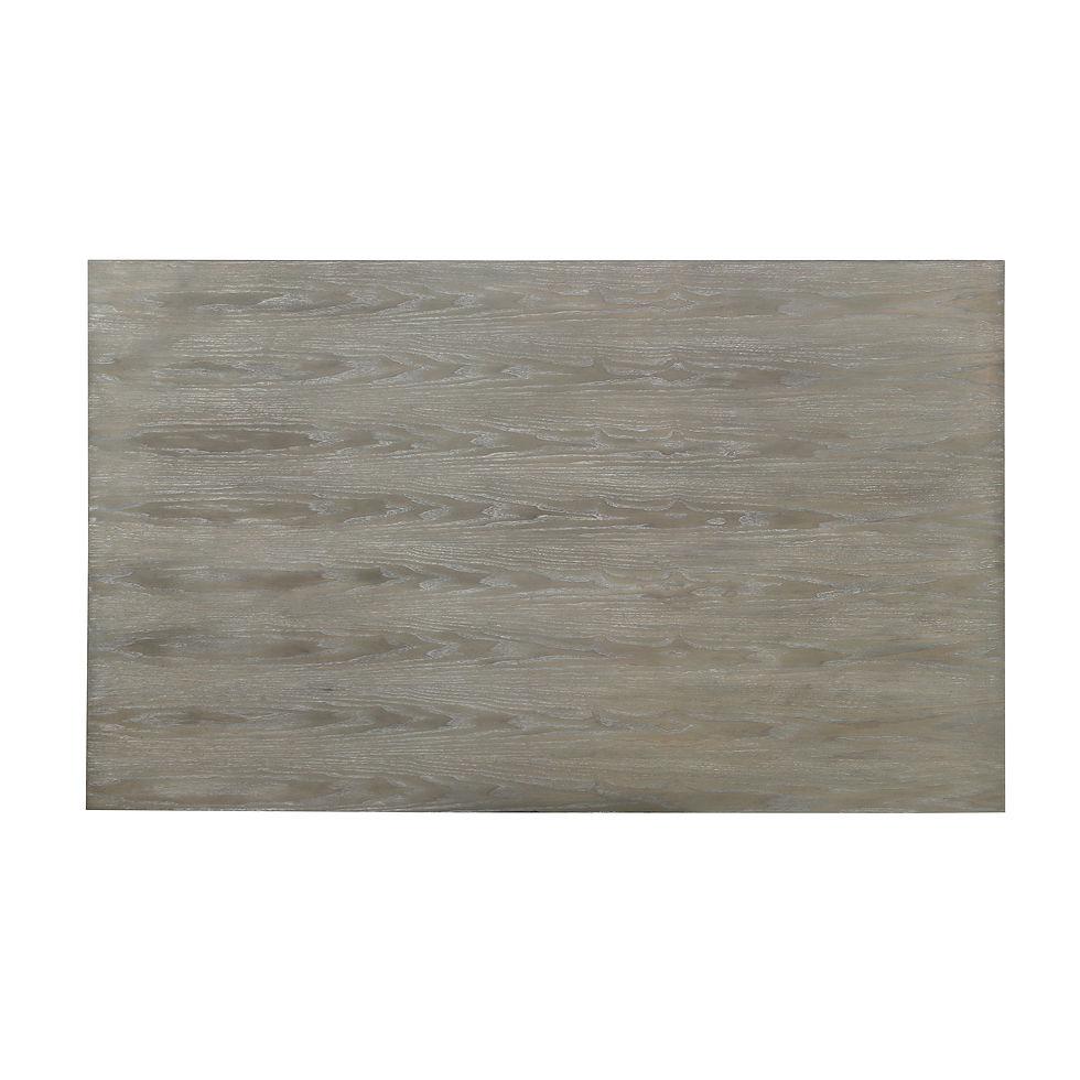 Thumbnail: Dining Table Keene 5817-60 Light gray wood and black metal legs Homelegance