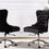 Thumbnail: Best OC42 Black Velvet Tufted Adjustable, Swivel Office Chair