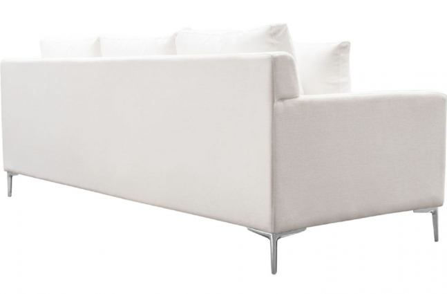 Thumbnail: Seattle Contemporary White Linen Sofa