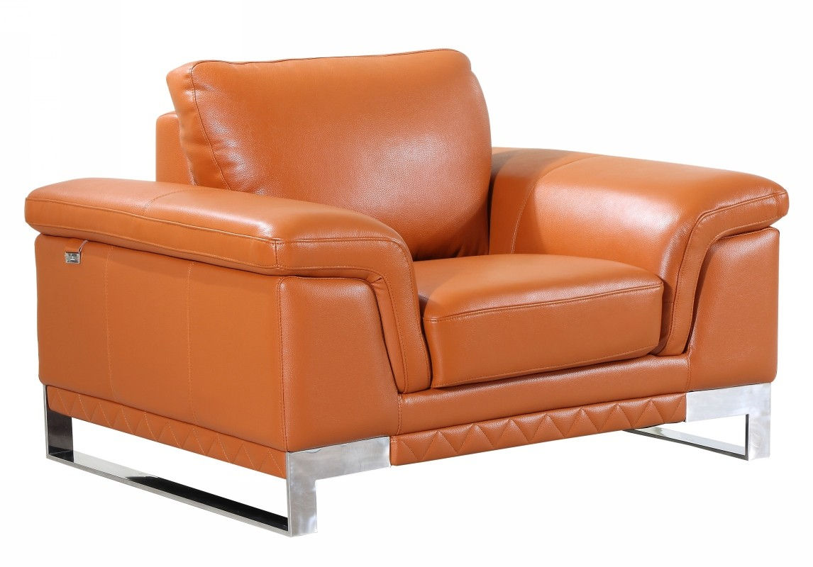 Camel Chair Italian Leather 411 GU