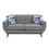 Thumbnail: Mid-Century Modern Gray Loveseat #834