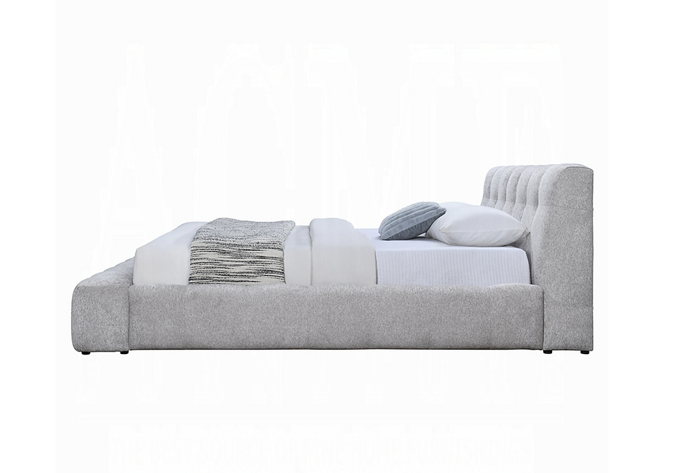 Thumbnail: Acme Hannah Gray Chenille Bed