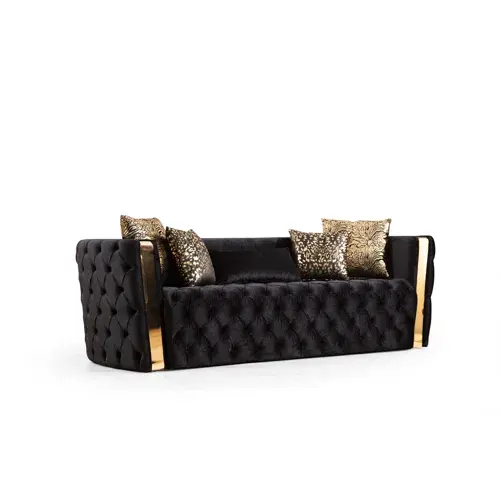Thumbnail: Naomi  3 Piece Living Room Set In Black