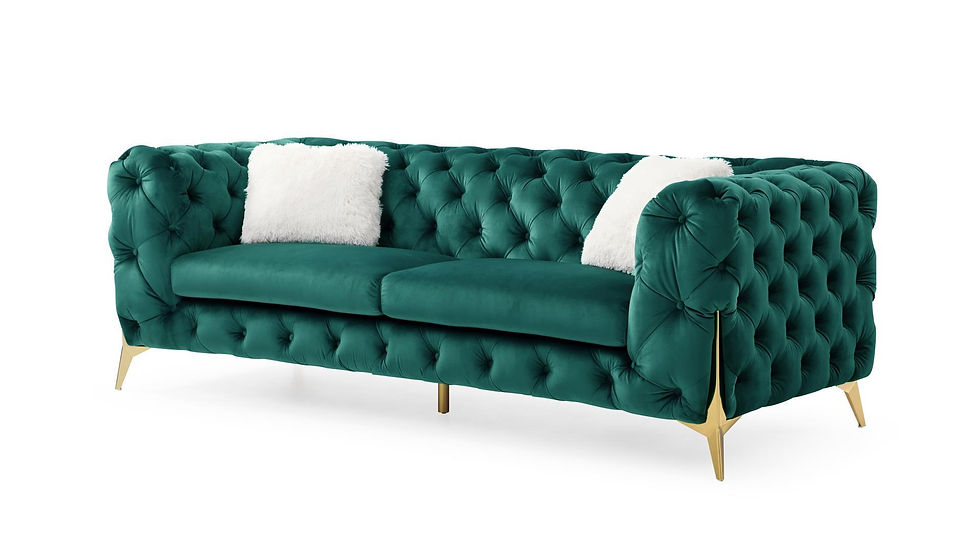 Thumbnail: Moderno 3 Piece Living Room Set In Green