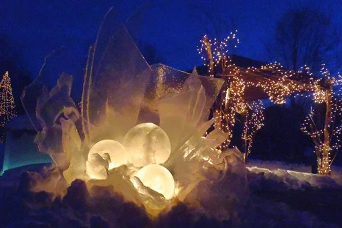 Frozen World with Solar Lighting