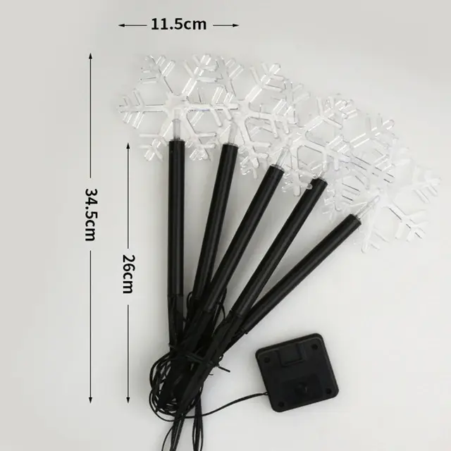 Thumbnail: Snowflake Solar Stake Lights